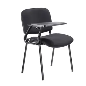 Melhor venda silla de escribir Student Stock Chair Escola Cadeira de Escrita Com Almofada de Escrita mesas dobráveis e cadeiras para a educação