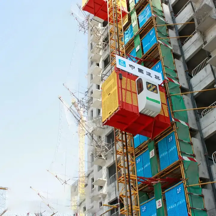 Außerhalb Baumaterial ien Fracht lift Ausrüstung Baustelle Aufzug Hebezeug