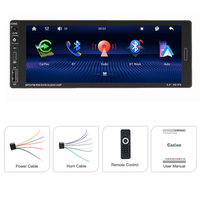 Lecteur multimédia de voiture 6,86 pouces, système BT Mp5, FM, Carplay, Mirror Link, stéréo