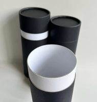 Boîte d'emballage de thé personnalisée biodégradable, recyclable et écologique, en papier kraft, pot en carton naturel pour aliments, café en grains, cylindre