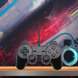 <span class=keywords><strong>USB</strong></span> có dây gamepad cho <span class=keywords><strong>PC</strong></span> PSP giao diện điều khiển Arcade rung joystick với trò chơi bánh xe chỉ đạo máy tính xách tay máy tính điều khiển - Product Image 5
