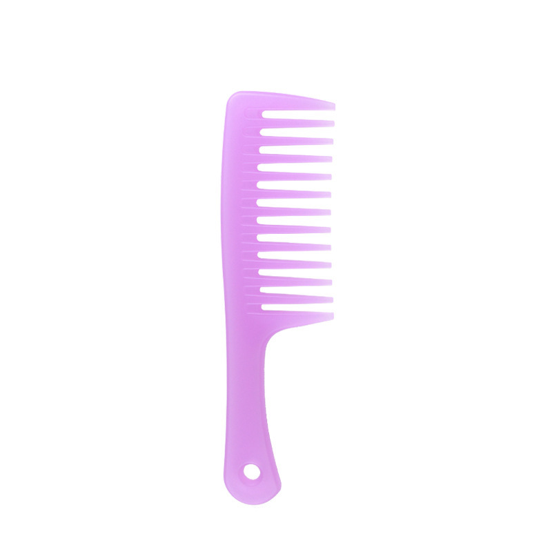 Peigne à dents larges épaissi (violet translucide)
