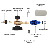 Canon à mousse pour laveuse à pression domestique haute performance à connexion rapide pour un lavage de voiture efficace