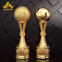 Trophée de la Coupe du Monde de Football 2026 Holywell en Résine, Gravé sur Mesure en Forme de Ballon, Souvenir de Compétition