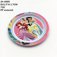Assiette à dîner pour enfants, en plastique de bonne qualité vente d'usine, plats à bonbons et bol couteau et fourchette ensemble de cuillères