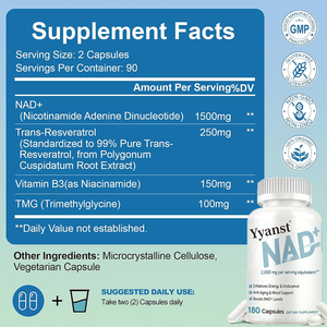 Cápsulas de NAD+ de alta calidad de marca privada ODM OEM que apoyan el aumento del nivel de NAD, aumentan la energía, promueven el envejecimiento saludable y el metabolismo. - Product Image 5