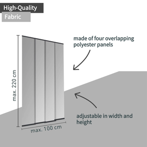 Cortina <span class=keywords><strong>de</strong></span> insectos <span class=keywords><strong>de</strong></span> puerta DIY ecológica moderna con 4 paneles <span class=keywords><strong>de</strong></span> poliéster reutilizables y tira adhesiva <span class=keywords><strong>de</strong></span> PVC para dormitorios - Product Image 4
