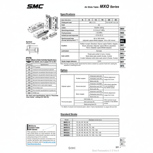 Table coulissante pneumatique SMC MXQ12L-30A linéaire pour robot pneumatique - Product Image 1