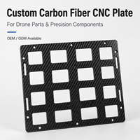 Fabricant OEM de plaques en fibre de carbone, plaques en fibre de carbone composite légère 3K Twill usinées CNC sur mesure pour l'aérospatiale