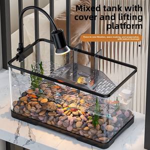 Vis En Schildpad Gemengd <span class=keywords><strong>Aquarium</strong></span> Desktop <span class=keywords><strong>Aquarium</strong></span> <span class=keywords><strong>Aquarium</strong></span> Woonkamer Speciale Tank Klein <span class=keywords><strong>Aquarium</strong></span> <span class=keywords><strong>Aquarium</strong></span> Goudvis Guppy Tank - Product Image 1