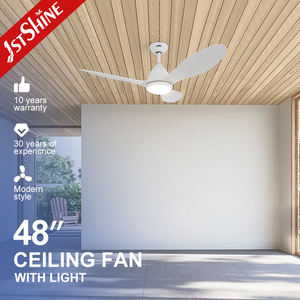 Ventilador de techo led 1stshine aspas de ABS blancas 220V bajo ruido 40db iluminación LED ventilador de techo silencioso - Product Image 2