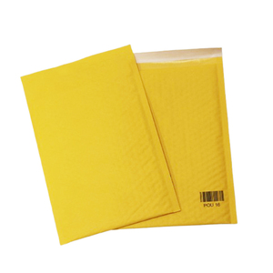 Enveloppe à bulles en kraft jaune très résistante avec bulles hautement élastiques pour l'emballage d'objets fragiles - Product Image 4