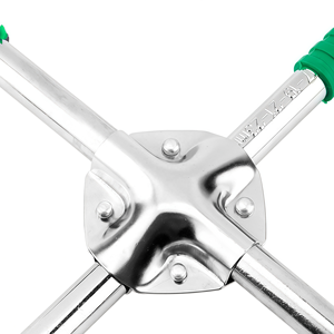Llave cruzada para neumáticos de 14, 18 y 20 pulgadas, de acero al carbono, 17-19-21-23 mm, doblemente reforzada, antideslizante, para cambio de neumáticos de coche y camión - Product Image 4