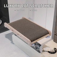Arbre à chat vertical de luxe classique et écologique, design ondulé, en sisal et bois, pour intérieur et extérieur, avec griffoir