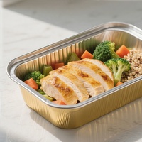 Großhandel Aluminiumfolienbehälter und Aluminiumfolien-Lebensmittelbehälter für Schul-Lunchboxen und Kuchenstücke
