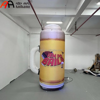 Gobelet à bière gonflable géant personnalisé pour les festivals de musique, la publicité sur scène, les événements promotionnels, la décoration