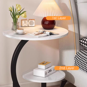 Nordic Side <b>Table</b> Light Luxury Living Room Home Small Coffee Corner <b>Table</b> Simple Modern <b>Bedside</b> <b>Round</b> <b>Table</b> - Product Image 3