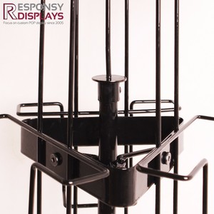 Estante de exhibición de encimera desmontable y extraíble Soporte de tarjeta de felicitación y Navidad emergente de metal giratorio - Product Image 3