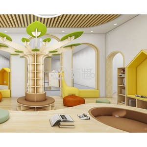 Moetry étagère en forme d'arbre personnalisée pour enfants ensemble <span class=keywords><strong>de</strong></span> meubles <span class=keywords><strong>de</strong></span> bibliothèque en bois pour garderie préscolaire Montessori - Product Image 3