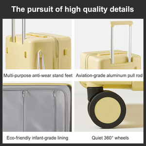 Valises de voyage en <span class=keywords><strong>polycarbonate</strong></span> de 20, 24 et 26 pouces, bagages de <span class=keywords><strong>cabine</strong></span> légers de haute qualité en PC pour femme - Product Image 6