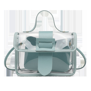 Senhoras Designer Saco de Ombro das Mulheres Doce Cor Crossbody Flap Messenger Bags Moda PVC Transparente Geléia Sacos para As Mulheres