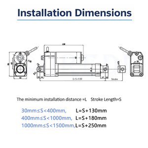 มอเตอร์กระตุ้นแบบเส้นตรงกันน้ำ IP67 เงียบ 12V 24V <span class=keywords><strong>4000N</strong></span> สำหรับสถานีขยะอัจฉริยะ - Product Image 3