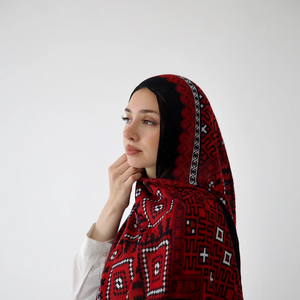 Aquarelle Design Floral Ombre Hijab Premium Tissé Coton Modal Châle Personnalisé Haute Qualité Imprimé Floral Foulards Personnalisé Haut - Product Image 4