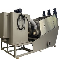 Machines de déshydratation des boues en acier inoxydable 304/316 les plus populaires, équipement de traitement des eaux usées, moteur 380V, marque QBEP, vendues en Europe
