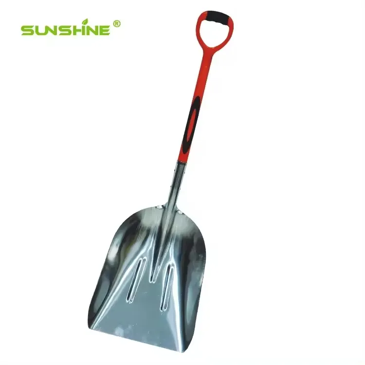 SUNSHINE Aluminium Snow Shovel Scoop Fiberglass Handle With D grip