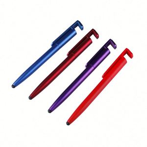 Support de téléphone intelligent avec logo personnalisé, stylet tactile et stylos à bille en plastique pour la publicité - Product Image 2