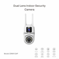 Caméra de sécurité domestique PIX-LINK à double objectif et double écran WIFI, suivi automatique, audio bidirectionnel, vision nocturne couleur HD