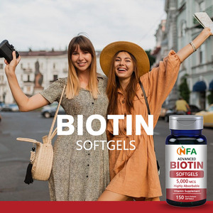 Directo de fábrica Advanced Biotin Softgels 5000mcg Suplemento de vitamina de alta absorción Beauty Softgels Uñas fuertes - Product Image 6