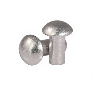 Rivets à tête ronde en aluminium massif, à frapper, M2 M25 M3 M4 M5 M6 M8, grade 4.8 GB867 - Product Image 1