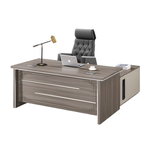Foshan <strong>Office</strong> Furniture Factory Direct Sale Small Short Solid Wood Boss Supervisor Manager Desk - Product Image 2