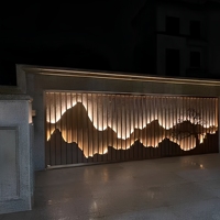 Cloison de séparation de pièce moderne en aluminium, panneau mural, design contemporain, finition anodisée, anti-corrosion, pour immeuble de bureaux