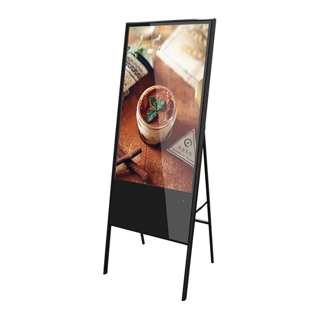 Modern Collapsible Portable Design 43" Non-touch lcd screen A-Frame Digital Display