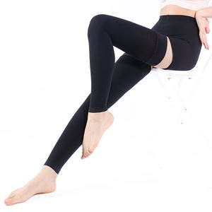 医療用シリコーンドットバンド循環ナイロン太もも高フットレス圧縮ストッキング20-30 mmHg - Product Image 2