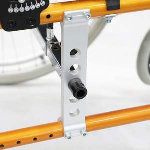 Sedia a rotelle manuale portatile in alluminio carrello da viaggio sedia a rotelle semovente pieghevole per portatori di handicap e disabilitare gli anziani - Product Image 5