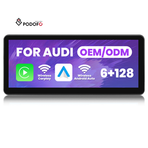 Podofo 12.3 ''Android <span class=keywords><strong>pour</strong></span> voiture 6 + 128G Autoradio <span class=keywords><strong>pour</strong></span> <span class=keywords><strong>Audi</strong></span> All Series 8 Core Wireless CarPlay/Android Auto/GPS/WiFi/IPS/Vente en gros - Product Image 1