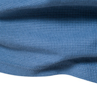 Vente en gros de T-shirts Henley personnalisés pour hommes en polycoton uni, tricot gaufré 300 GSM, manches longues, épaules tombantes, anti-boulochage, OEM ODM, marque privée