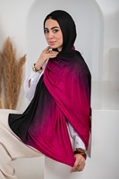 2025 Sharut Premium Opaque Gradient Shadow Hijab Écharpe Châle Modal Jersey Ombre Respirant Quatre Saisons Quotidien Porter Écharpe