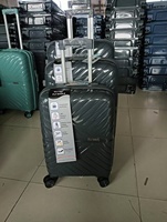 Nouvel ensemble de bagages de cabine de luxe 3 pièces, léger, doublure en polyester, fermeture éclair, poignée souple, roulettes fixes, principalement en PP
