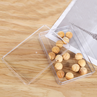 Offre Spéciale PS Rectangle de bonbons en plastique Transparent emballage jetable en plastique cookie conteneur de stockage