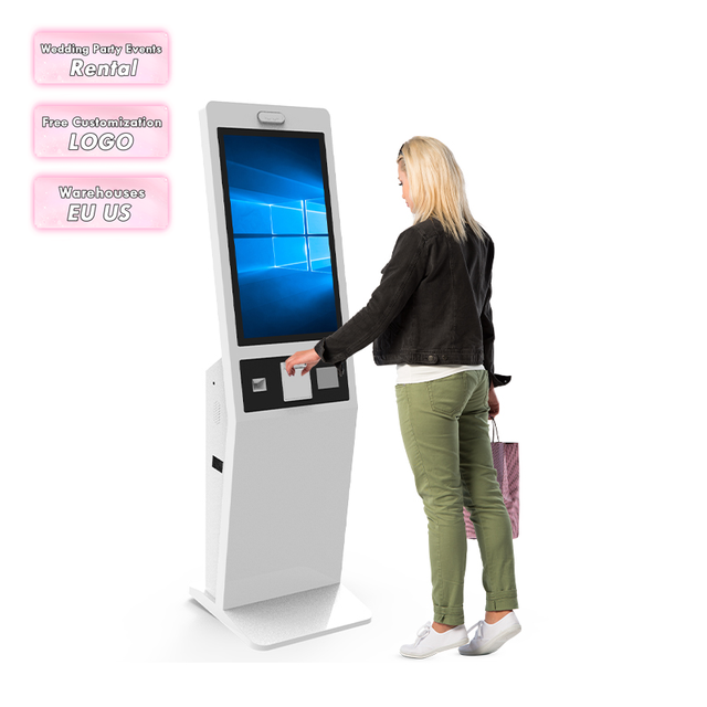 Smart Touch Display Electronic Queue Management System with Ticket Printer for Bank Restaurant Hospital-SDK Function