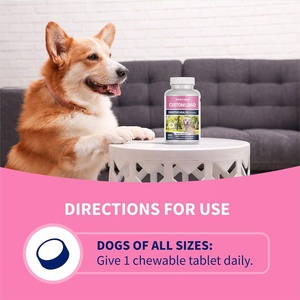 60 tabletas masticables múltiples cepas bacterias suplemento diario de salud digestiva prebióticos <span class=keywords><strong>probióticos</strong></span> <span class=keywords><strong>para</strong></span> <span class=keywords><strong>perros</strong></span> en polvo - Product Image 4