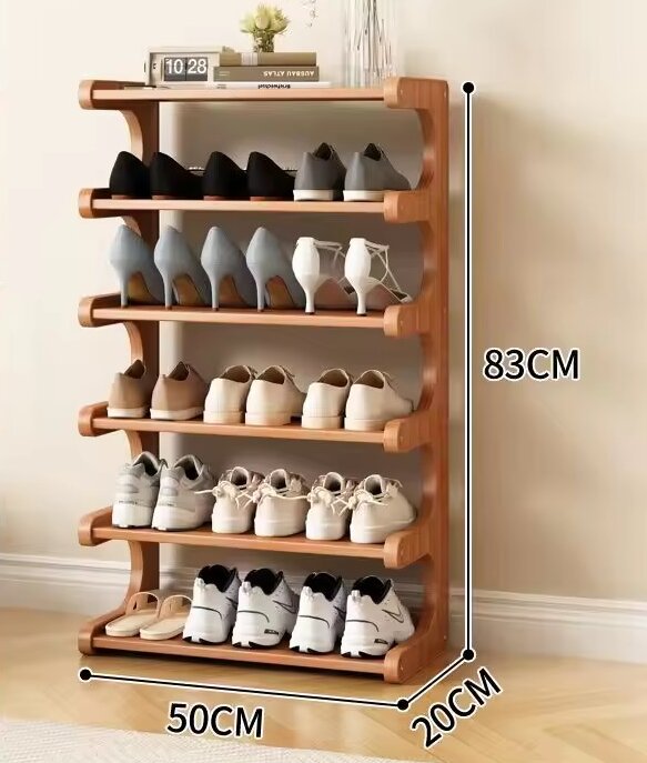 6 niveles, 50 cm de largo [capacidad para 12 pares de zapatos]