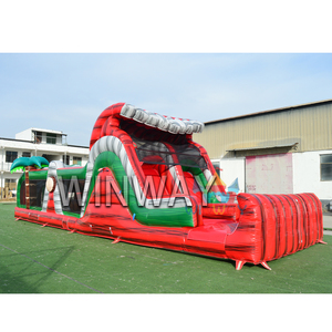 Offre Spéciale nouvelle conception de qualité commerciale Ruby River Run parcours d'obstacles château gonflable toboggan usine personnalisée pour les adultes - Product Image 3