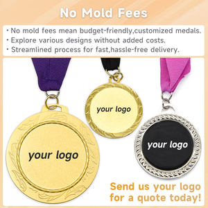 Vom Hersteller mit individuellem Logo: 2D/<span class=keywords><strong>3D</strong></span>-Medaillen aus Zinklegierung für Sportveranstaltungen, Laufwettbewerbe und Auszeichnungen - Product Image 6