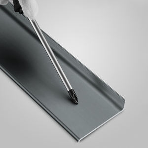 Belles couleurs livraison directe échantillon gratuit <span class=keywords><strong>profilé</strong></span> en aluminium brossé en alliage <span class=keywords><strong>d</strong></span>'aluminium plinthe murale - Product Image 6