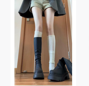 Nouvelles <span class=keywords><strong>bottes</strong></span> d'hiver à mollet <span class=keywords><strong>Bottes</strong></span> plates pour garder la chaleur <span class=keywords><strong>Bottes</strong></span> pour femmes Slim Fit - Product Image 3